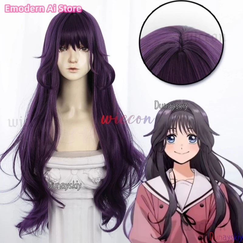 

The Fragrant Flower Blooms With Dignity Waguri Kaoruko Cosplay Wig Long Cruly Wigs Heat Resistant Synthetic Hair + Wig Cap
