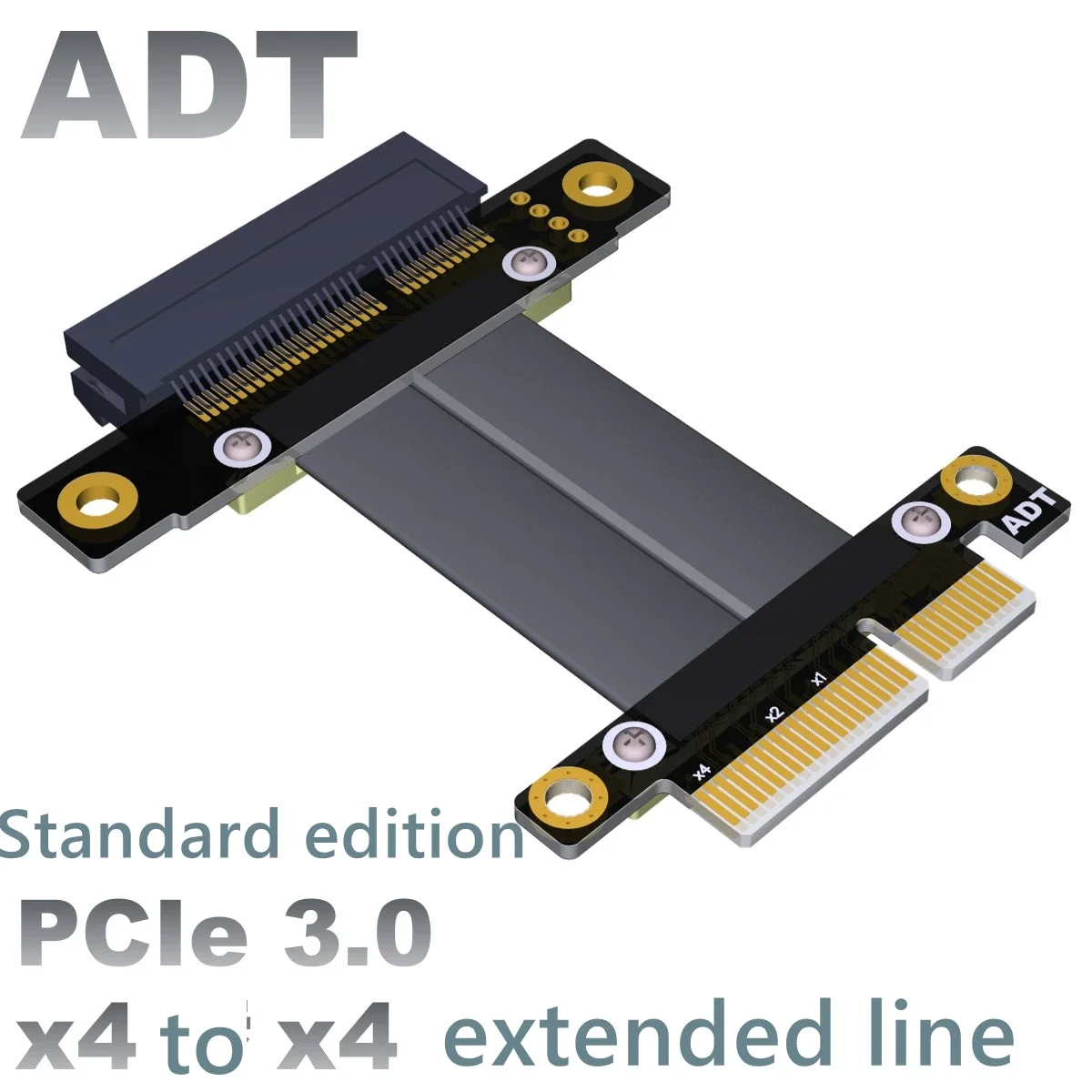 

PCI-E x4 extension cable adapter extension cable 4x PCIe3.0 custom extended full-speed stable Speed: PCIe 3.0x4 gen3; 32G/bps