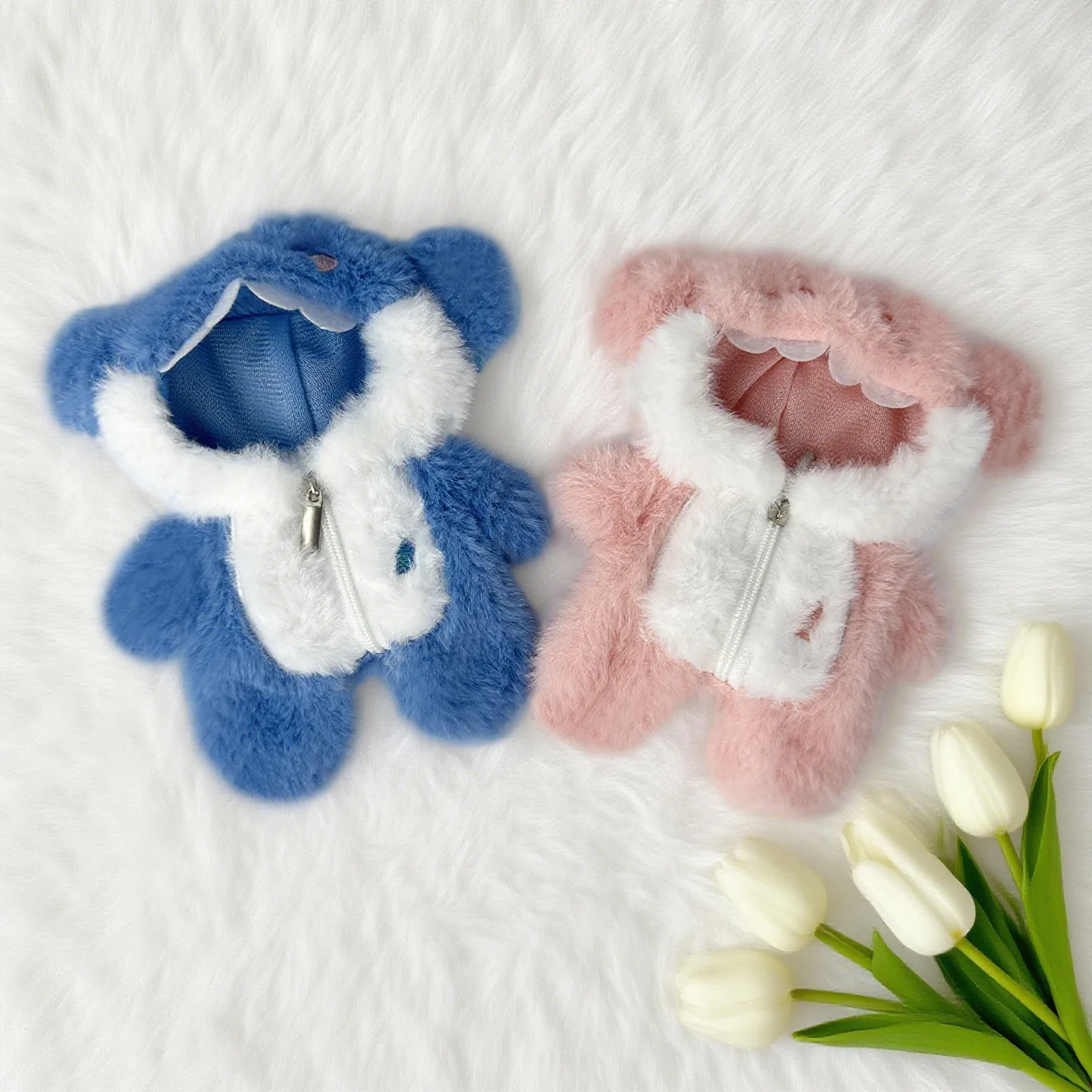 Kleidung für Labubu 17 cm V1 V2 V3 Hai-Baby-Body. Die Monster-Puppen verwandelt sich in einen tierischen verbundenen Puppenersatz