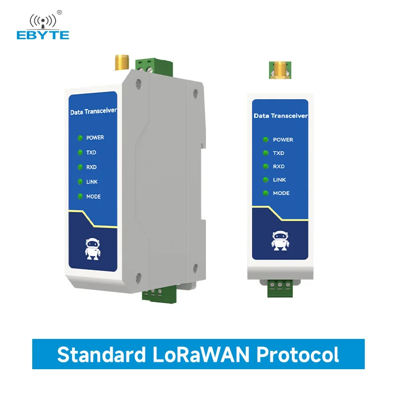 RS485 LoRaWAN 433/868/915MHz Wireless Data Radio 22dBm 22dBm 8-28V EBYTE E95-DTU(900LN22-485) Rail-Mounted Radio