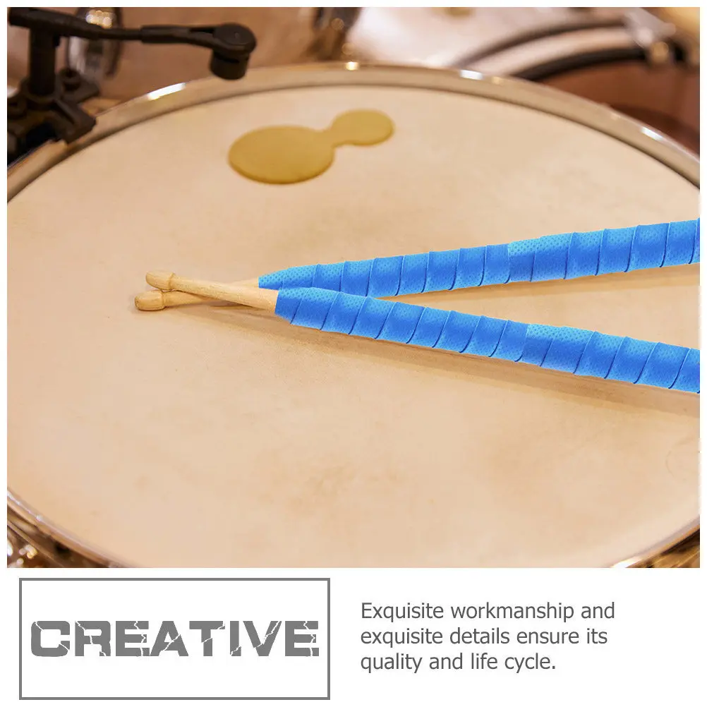 4Pcs Drum Stick Anti-Slip Tape High-Quality Craftsmanship Long-Lasting Grip Drumstick Sweat Belt Drum Shake-Proof Tape DIY