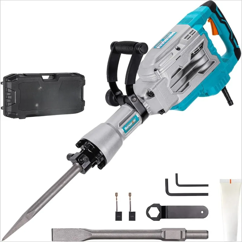 

1700W 30-Pound Demolition Jack Hammer with 1-3/16" Hex, 14-Amp Corded Electric Heavy Duty Demo Chipping Hammer Concret