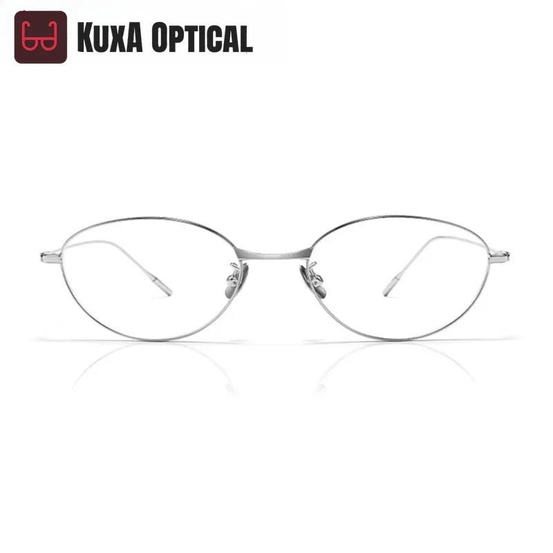 

KUXA Cat Eye Light Optical Glasses Frame Women Myopia Multifocal Lenses Fashion Eyewear Men Titanium Reading Glasses