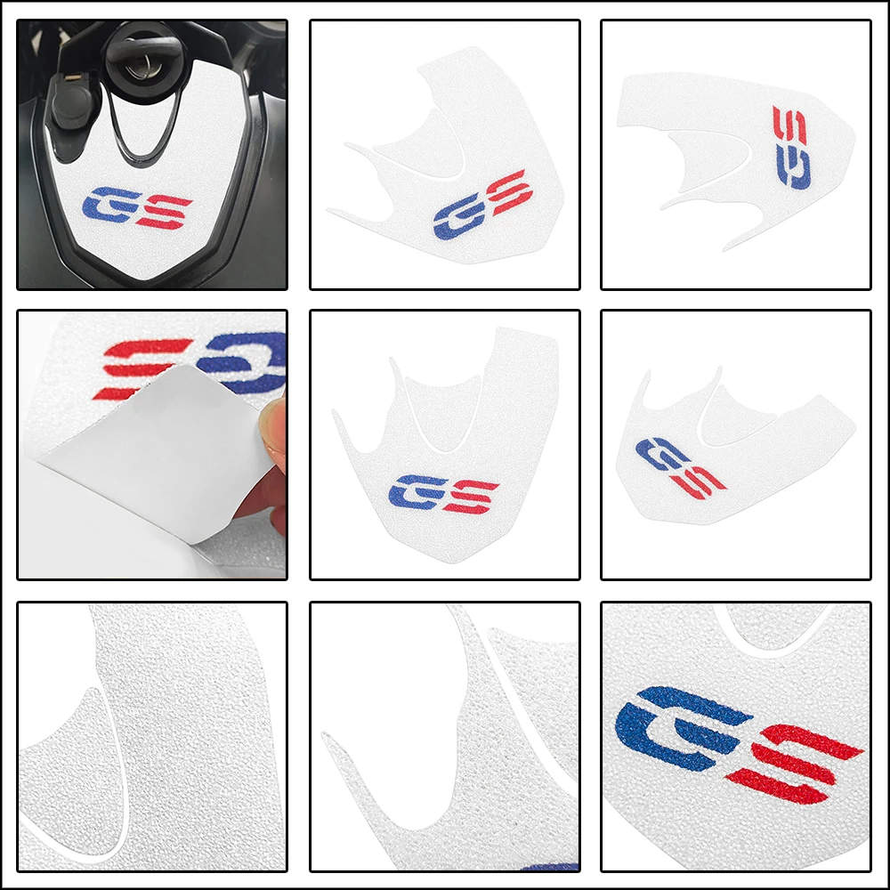 Almohadilla de tanque de combustible de motocicleta esmerilada, pegatina protectora de llave, pegatina apta para BMW F700GS F800GS F 700 800 GS 2013 2014 2015