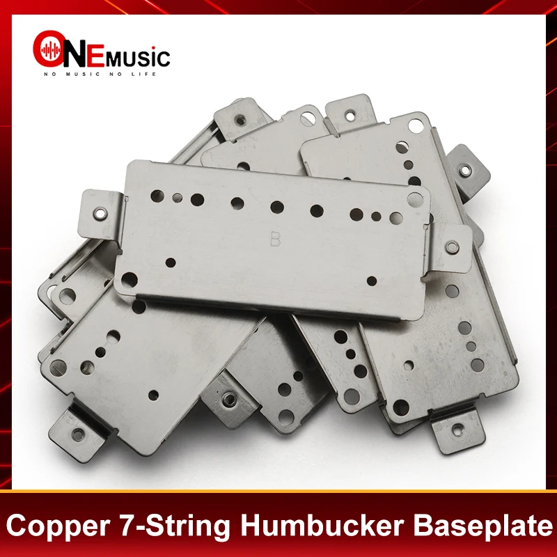 

10 шт., медно-никелевые сплавы, 7-струнная опорная пластина для звукоснимателя, латунная опорная пластина для хамбакера, 58/62 мм, белая медная опорная пластина для звукоснимателя