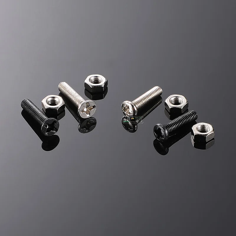 M4 M3 Länge 12 14 30 mm Rund-/Flachkopfschraube Installation Audio Video 86 Schrank Panel D Typ Modul Buchse