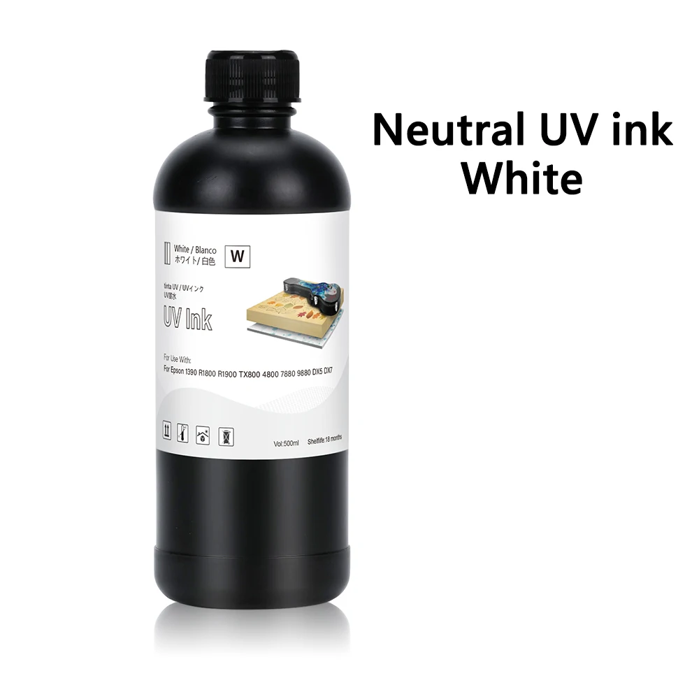 Winnerjet 500ML UV-inkt voor DX5 DX6 DX7 TX800 XP600 printkop voor Epson 1390 L800 L1800 R1800 printerinkt voor alle UV-printers