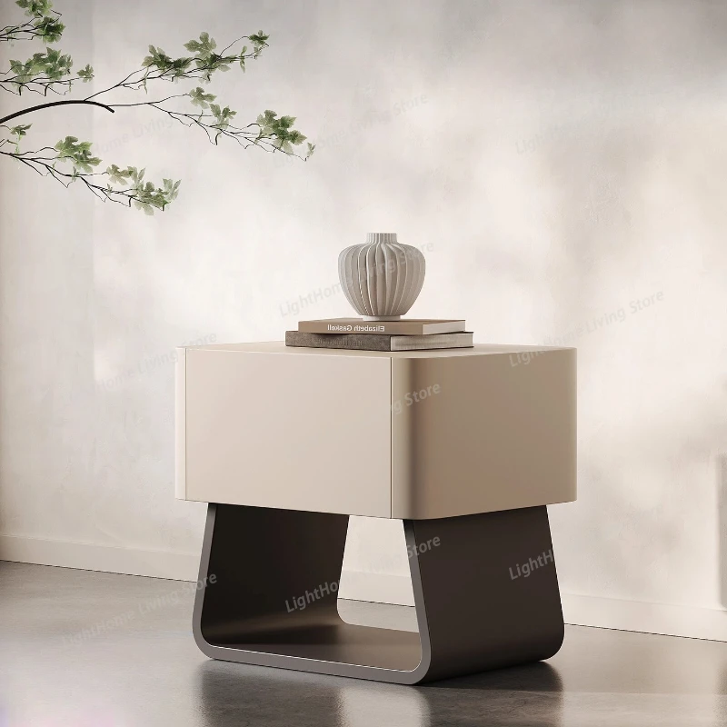 

Luxury Simple Nordic Bedside Table Trendy Aesthetic Mesitas De Noche Bedroom Furniture C Italian Modern Nightstand Storage home