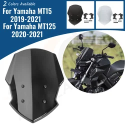 for MT15 Front Screen Wind Shield Accessories For Yamaha MT-15 MT125 2020-2023 Motorcycle Windshield Windscreen Air Deflector