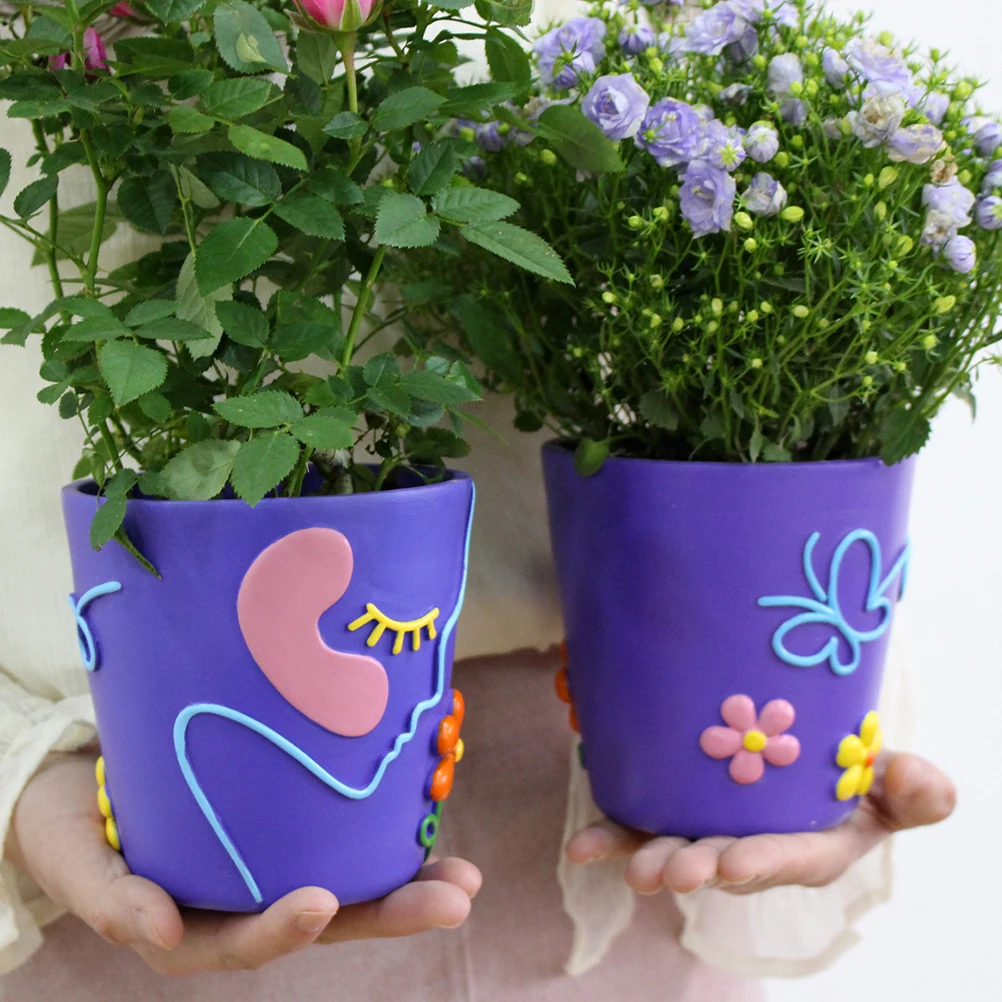 

Colorful Resin Flower Pots Shaped Planters for Succulents Cactus Desk Balcony Window Bookshelf Planter Vessel