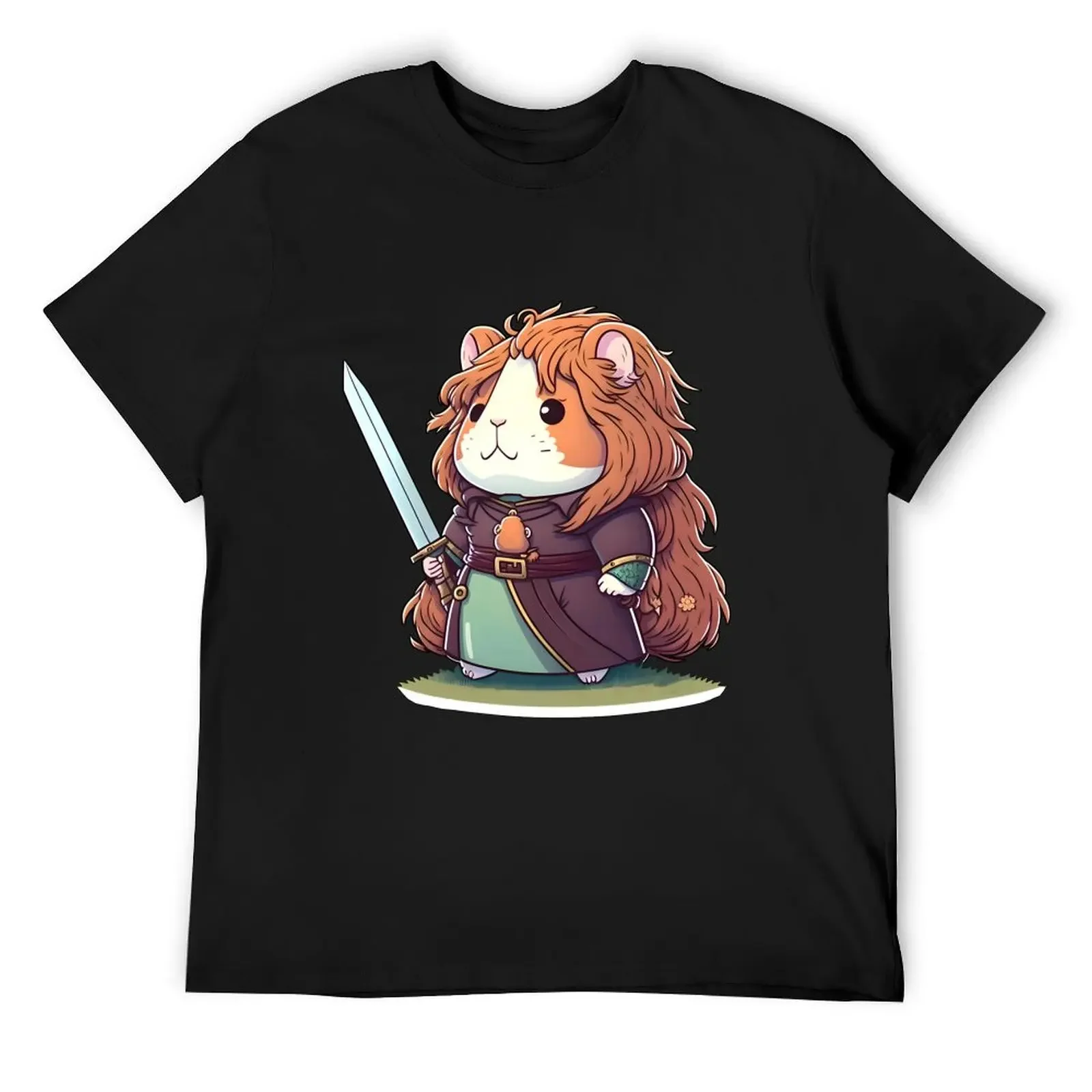 

Guinea Pig Sorcerer Knight DND Sorcerer T-Shirt anime boys animal print boys whites shirts graphic tee men