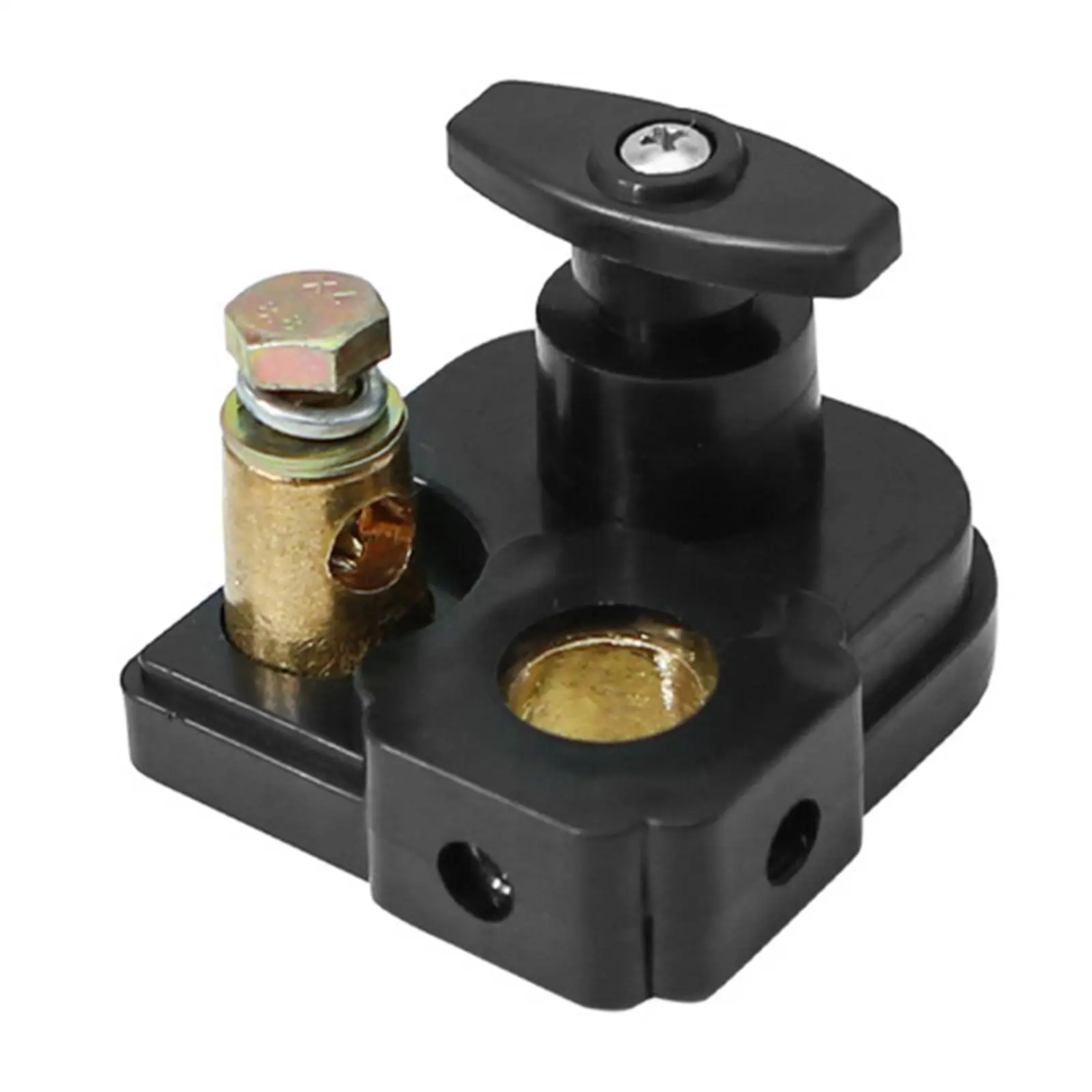 Car Disconnect Switch Brass 100A Flame Retardant Negative Terminal Power Off for ATV RV Boat Truck