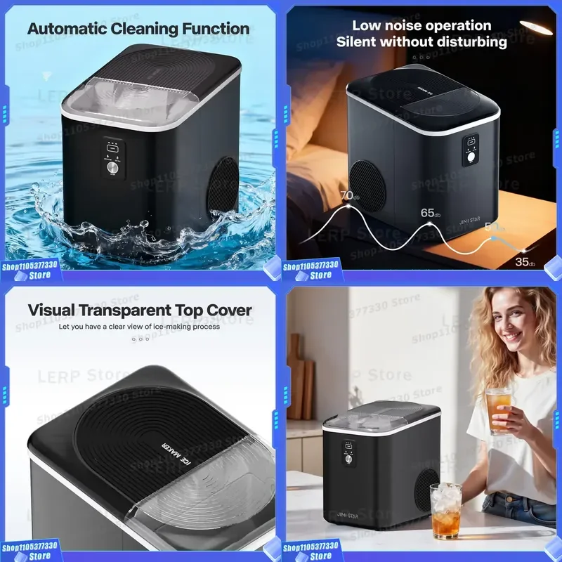 OEM New Design Ice Maker Automatic Nugget Ice Maker Countertop Home 110 - 240V CE CB ETL ROHS