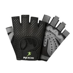 Fitness Gloves Men‘s GYM Dumbbell Exercise Sports Training Gloves Wrist Guard Half Finger Non-Slip Body Building Cycling Gloves