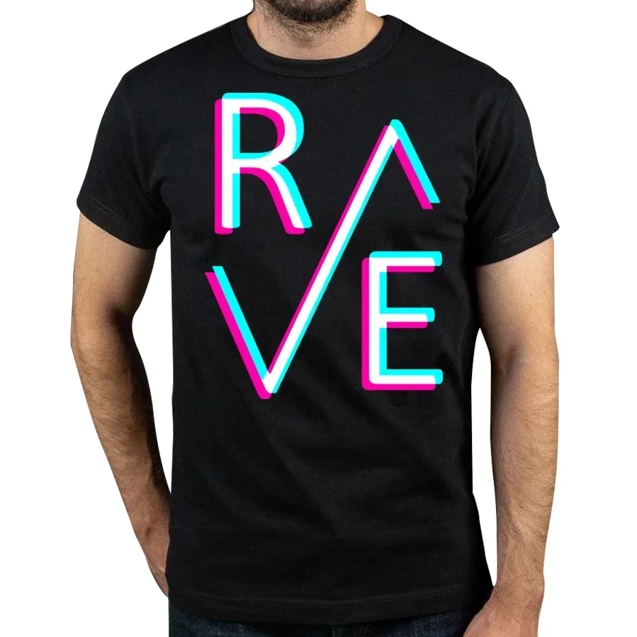 Techno Rave T Shirt Dj Electronic Dance Music Summer Graphic Cotton Streetwear Short Sleeve Birthday Gifts T-shirt Mens Clothing