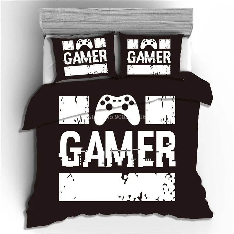 New Design Gamepad Printed Bedding Set 3d XBOX PSP Game Gamepad Duvet Cover Set Pillowcase Twin Full Queen King Size Drop Ship