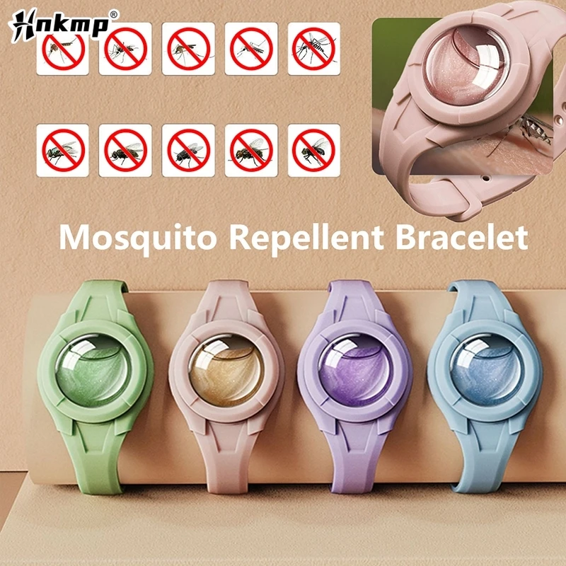 Anti Mosquitoes Bite Wristband Outdoor Mosquitoes Repeller Bracelet With Natural Essential Oil Safe Effective Repeller Bugs Gift