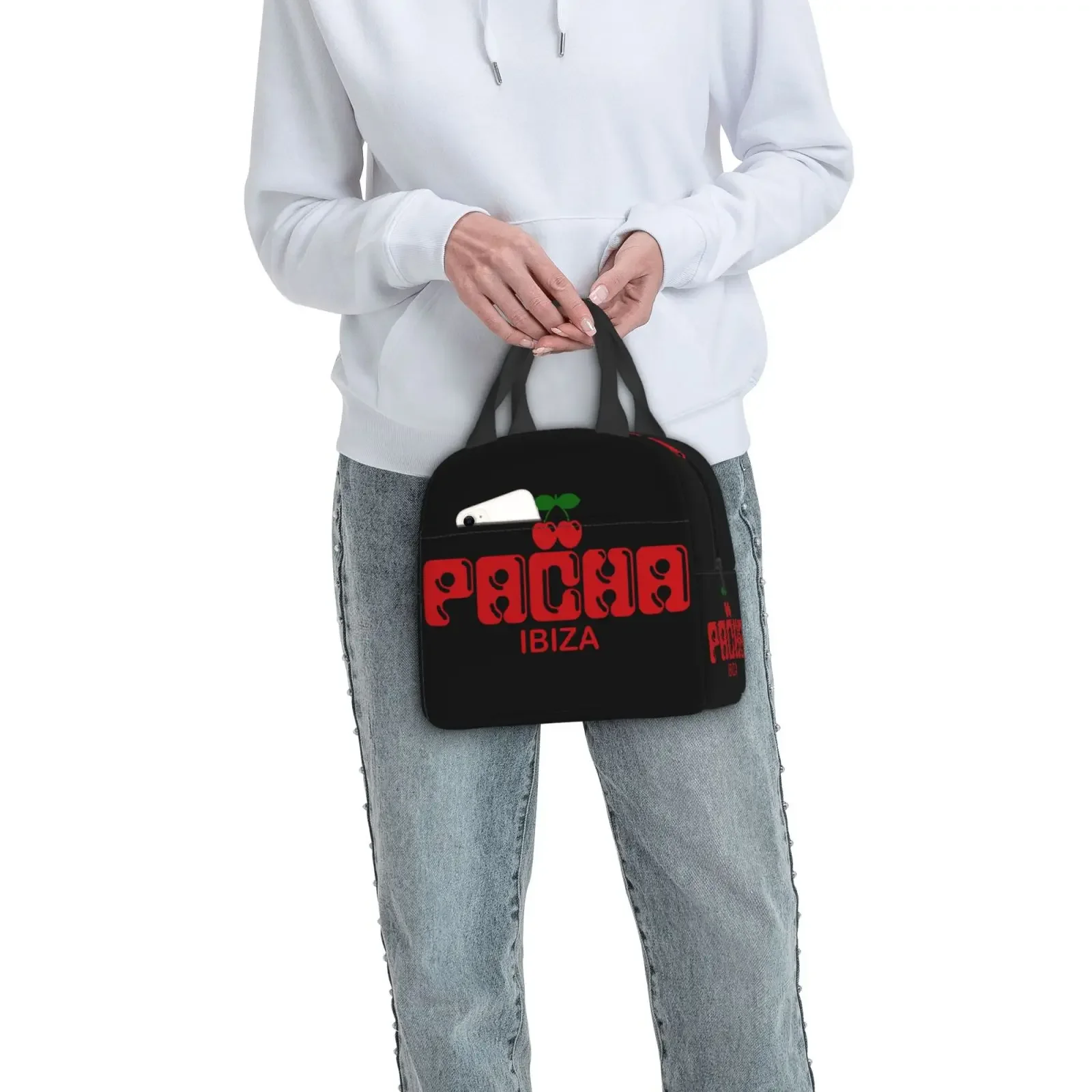 Pacha Ibiza Lunch Bag Large Capacity Thermal Insulated Lunch Tote Lightweight Women's Lunch Box Bag for Work School Picnics