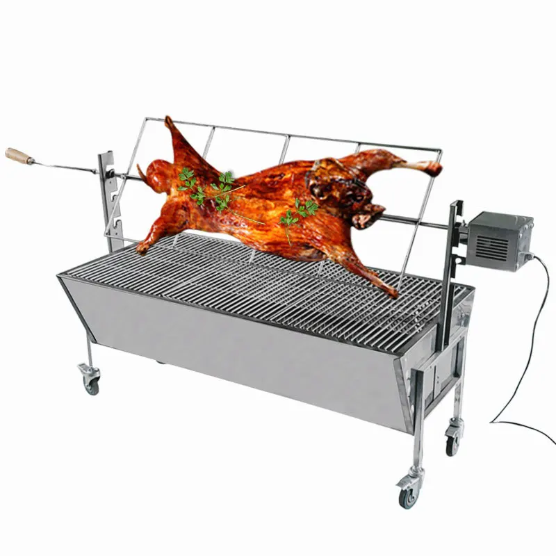 تكون مناسبةًا للساق المشوية الدوارة لرف فرن الخروف المحمص بالكامل من الفولاذ المقاوم للصدأ السميك المنزلي التجاري القابل للتخصيص