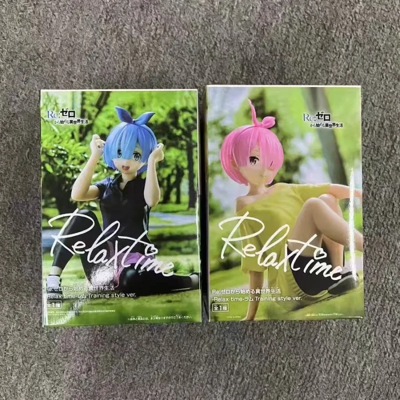 In Stock Original Bandai Banpresto Re Life In A Different World From Zero Rem Ram Anime Action Figures Model Toys Ornament Gifts