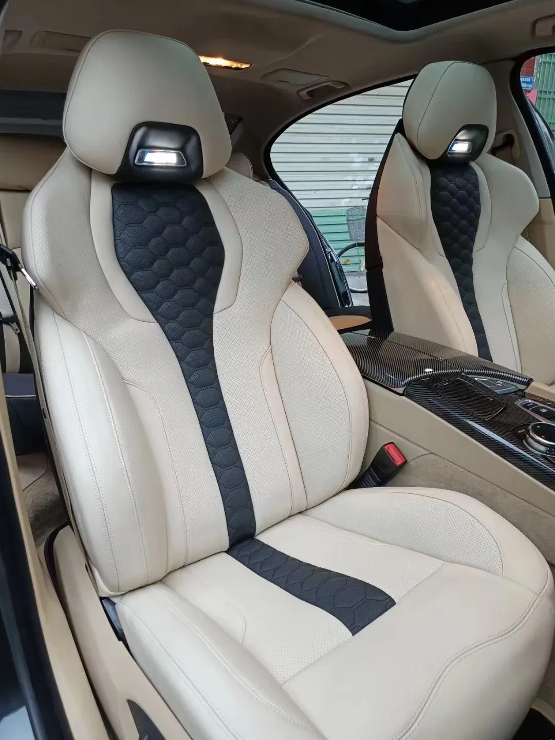 Car interior accessories sports racing bucket seat custom leather cover and sponge for bmw X3 X5 X6 m3 m5 m6 series upgrade M