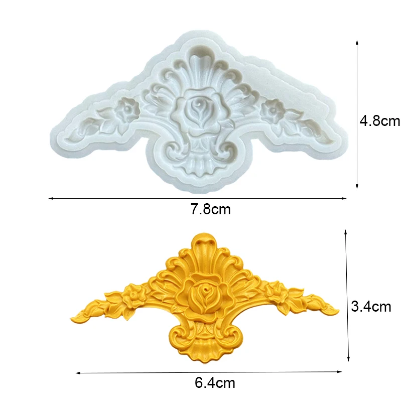 Blume Relief Border Silikon Form Sugar Cupcake Backform Fondant Kuchen Dekorieren Werkzeuge – Detail 7