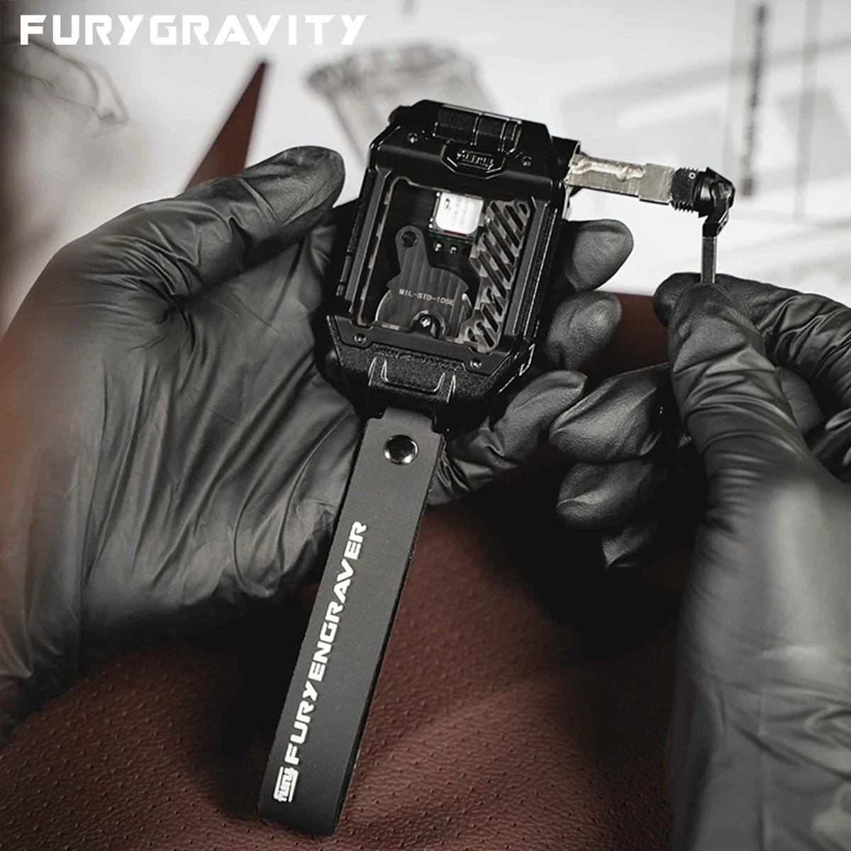 New style FURYGRAVITY Premium Transparent CNC Aluminum Magnesium Alloy Key Shell, Protective Key Fob Case For Jeep Wrangler JL/J