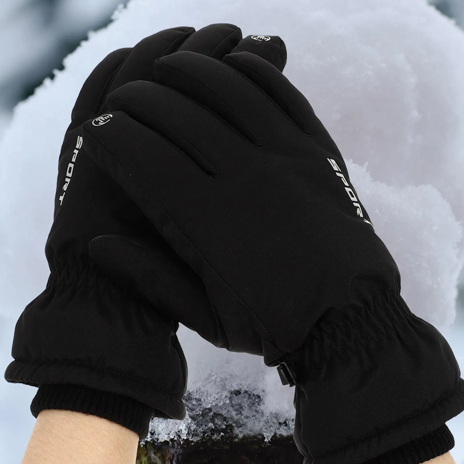 

1 Pair Windproof Waterproof Winter Skiing Gloves Outdoor Cold Resistant Snow Gloves for Skiing Sports Accessory