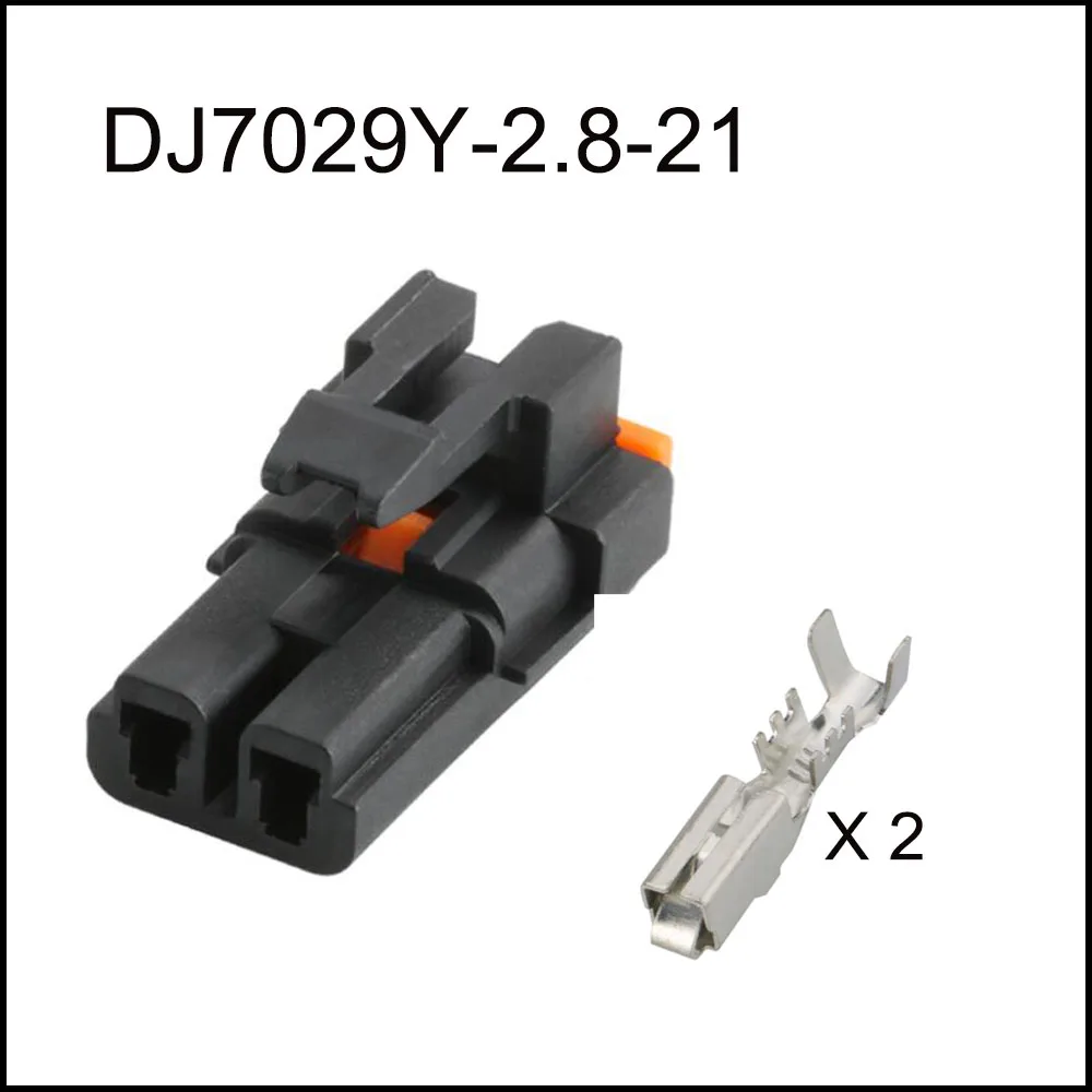 

200piece DJ7029Y-2.8-21 automotiveWaterproofconnector2pinfamale male cable Plug socket Includes terminal seal