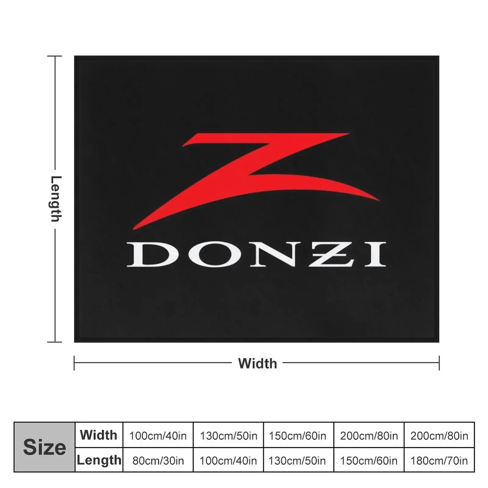 Donzi Marine Boats Throw Blanket Luxury Brand Cute Plaid Blankets