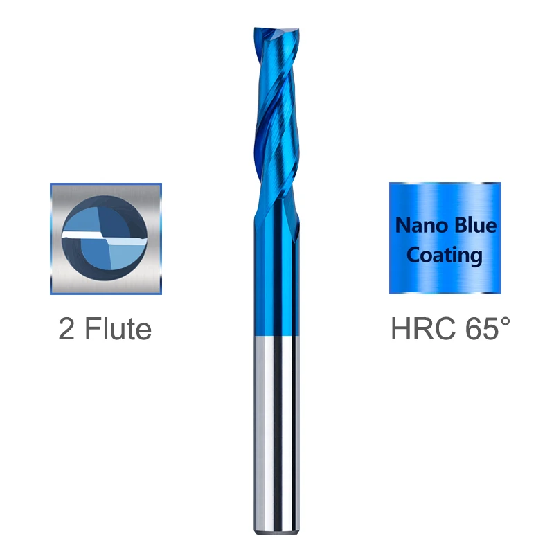 XCAN End Mill UP Cut Spiral Router Bit 1/4 6.35mm Shank Carbide Milling Cutter for Woodworking