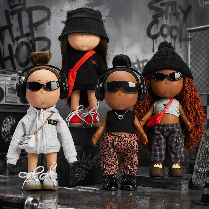 In Stock Trendy Cool Spanish Mia Potato 24cm Doll Dress Up Clothes & Hat Set Collectible Gift Home Desktop Decoration Custom