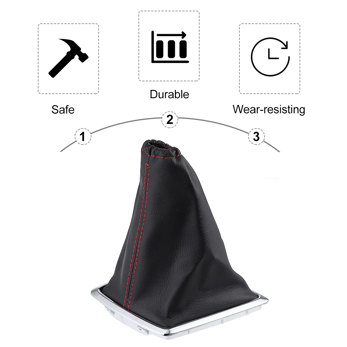 

Universal Gear Stick Shifter Boot Manual Gear Lever Sleeve Cover for Car Interior Decoration Durable Replacement