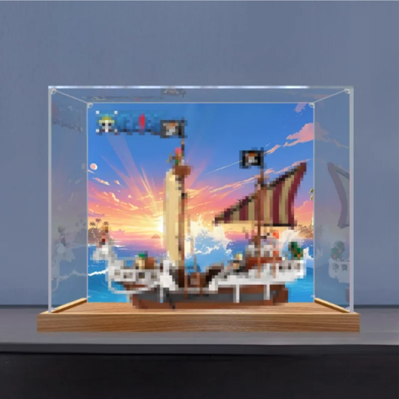 Suitable for lego 75639 Printing Ship Model. Acrylic display box 45×25×40 cm. Transparent dust cover. Christmas gift.