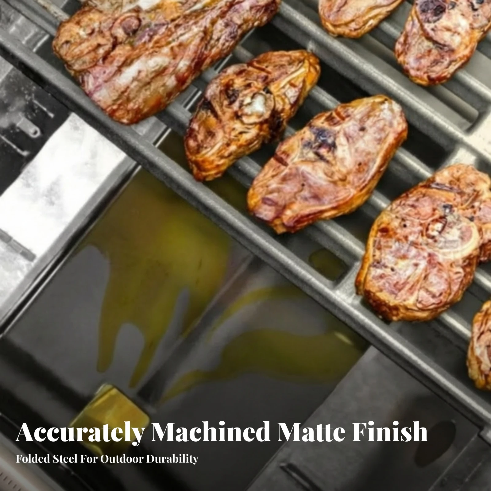 Grill Grease Collection Tray Easy to Clean Porcelain-Coated Steel Grease Tray Porcelain Steel Grill Catch Pan Non-Stick