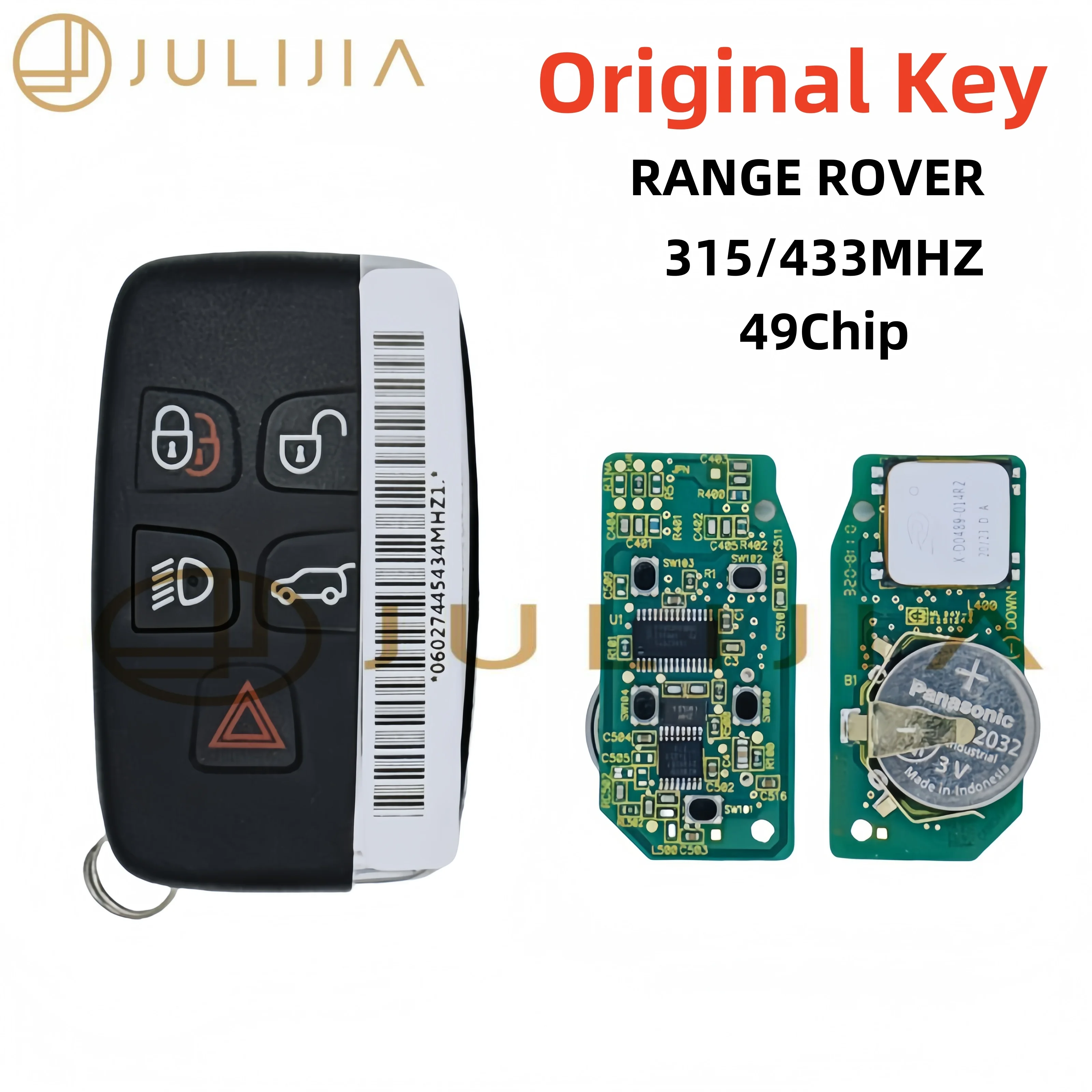 JULIJIA Original OEM Smart Remote Key fob 315/434MHZ for Land Rover Range Rover Sport Evoque Vogue for Jaguar XJ Xe XF 2010-2020 view 3