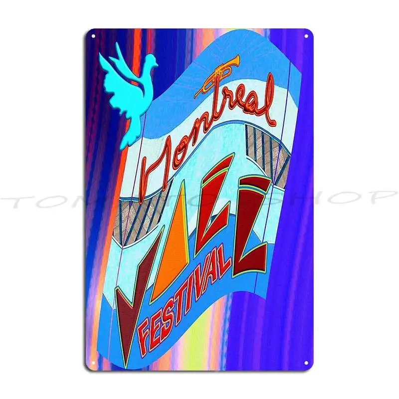 Jazz Festival Reaches New Heights Metal Plaque Poster Wall Plaque Cave Cinema Party Personalized Tin Sign Poster