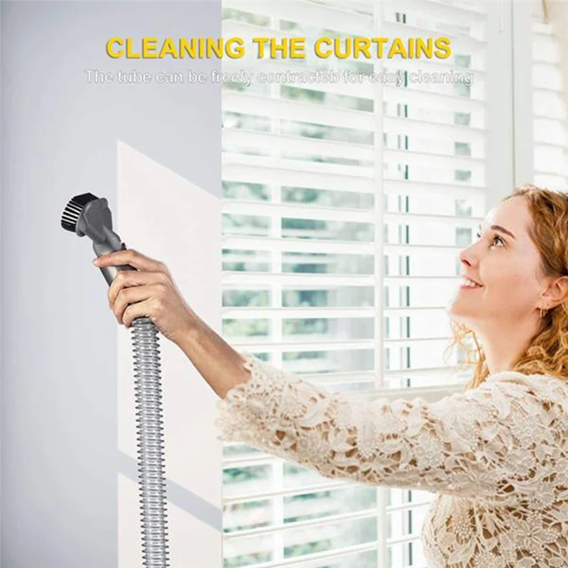 WHYY-For Dyson V15 V12 V8 V11 V10 V7 Absolute Detect Cordless Vacuum Attachment Mattress Tool+Stiff Brush+Extension Hose