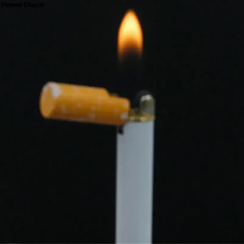 New 1pc hot Creative Cigarette Lighters Mini Torch Butane Jet Gas Lighter Smoking Accessories for Friends (Without Gas)