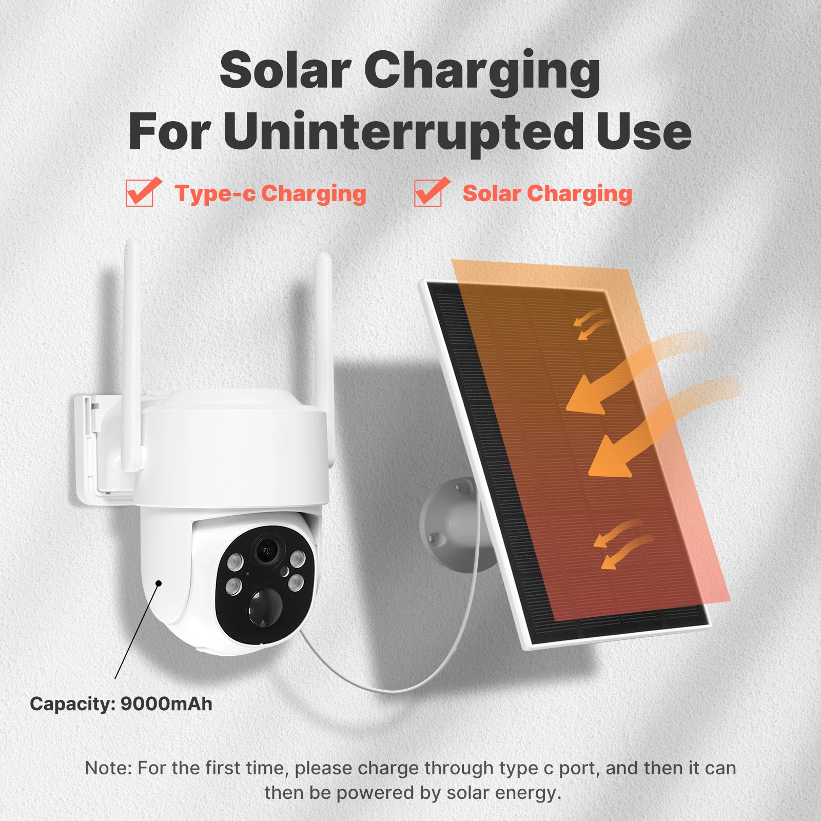 MOES Tuya 4G 4MP Surveillance Smart Security Camera Solar Charging IP65 Waterproof Human Tracking Full Color Night Vision