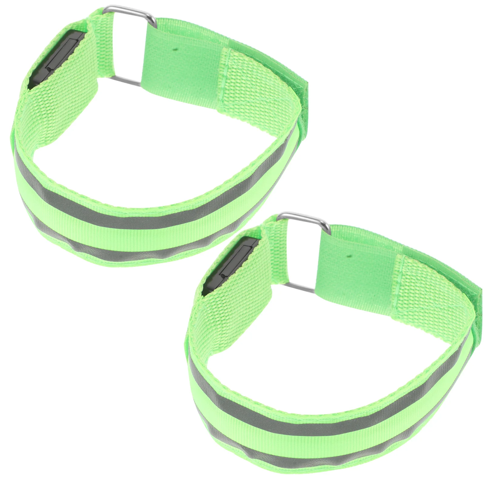 

2 Pcs Running Bracelet Light Reflective Band Belt for Walking at Night Armband Bands Reflector Strap Nylon Plastic