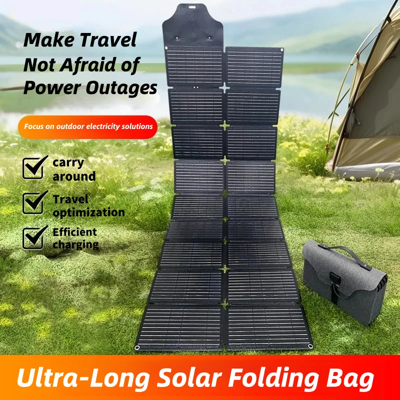 200W 12V 24V High Power 22% Efficiency Grey Portable Folding 36 Cell 182mm Mono Solar Panel Eco-Friendly Electric