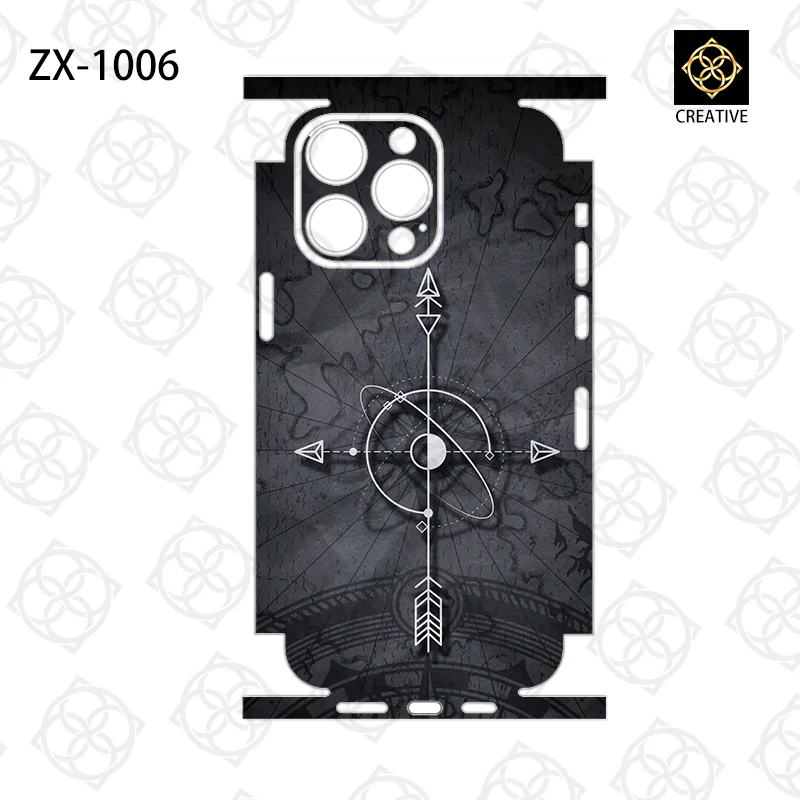 For iPhone17 14 13 Pro Max 12 Mini 15 16 Colorful  Film Wrap Stickers Cases Back Cover Decal Skin 3M Film Protector Sticker