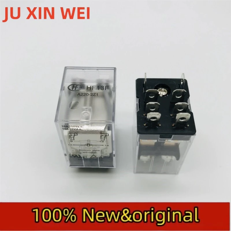 HF13F-A220-2Z1 Hongfa relay JQX-13F-A240-2Z1 wide pin 2-group conversion 8-pin 10A