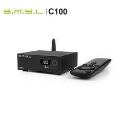 SMSL C100 USB MQA DAC AK4493S XMOS XU316 DSD512 32Bit 768KHZ CK-03 Clock Optical Coaxial Bluetooth Decoder with Remote Control