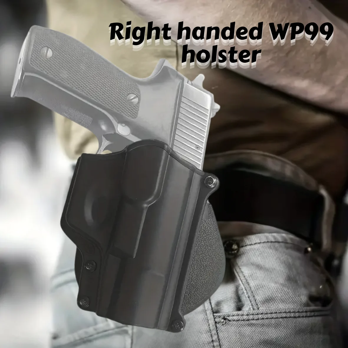 WP99 Quick Draw Holster, Outdoor Holster, Tactical Waist Holster, Classic Style, ABS Material