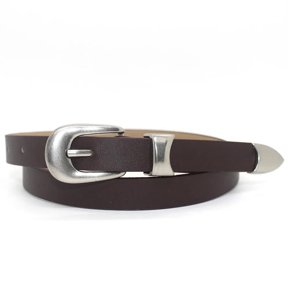 

Новый корейский ремень с серебряной пряжкой, повседневный ретро-брючный ремень, джинсы, модное украшение на талию для девочек