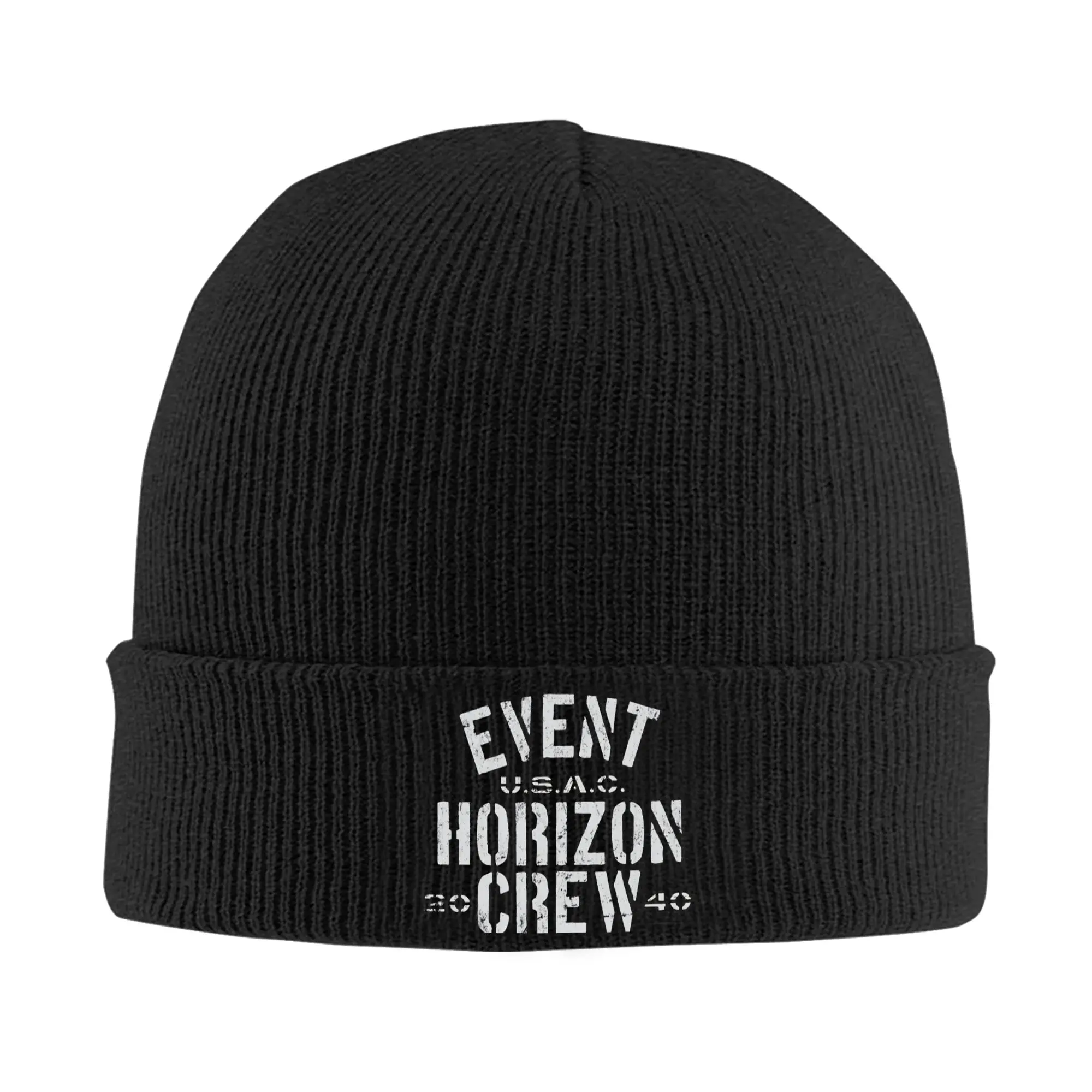 Women Men Rib Knit Cuffed Beanie Event Horizon  Accessories Winter Skull Knitted Hat Cap  Bonnet Hats