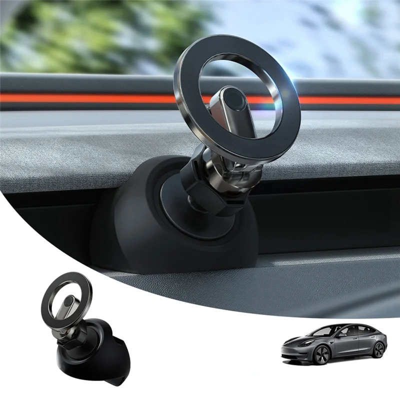 AB61-ل تسلا هايلاند نموذج 3 Y حامل هاتف مغناطيسي قوي آيفون 16 15 14 برو ماكس الهواتف منفذ الهواء قاعدة #5