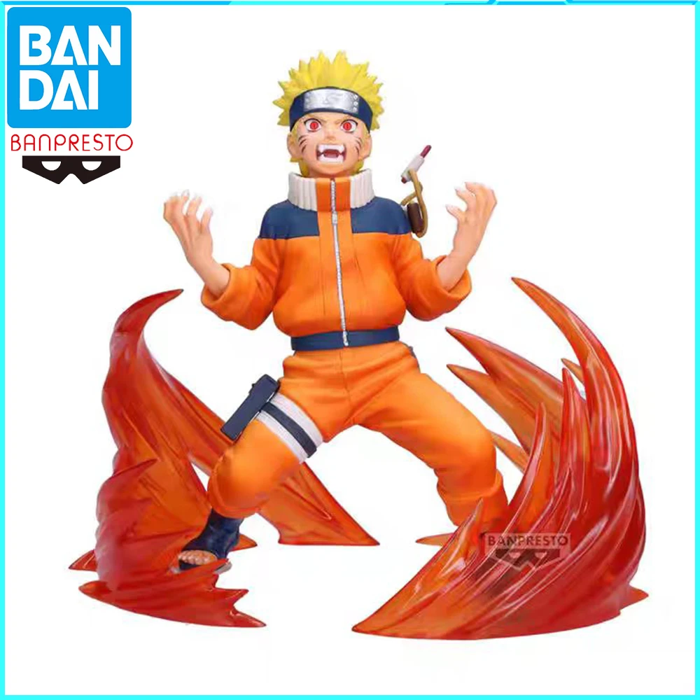 Banpresto Naruto Uzumaki Nine-Tails Chakra Mode Vibration Stars Figure 17cm PVC Anime Collectible Statue Toy Model decoration